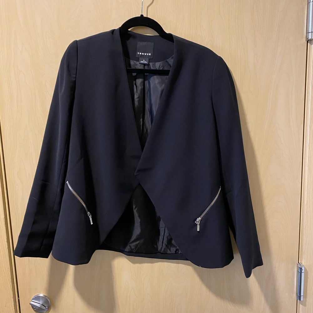 Trouvè Black Blazer with Satin Lining